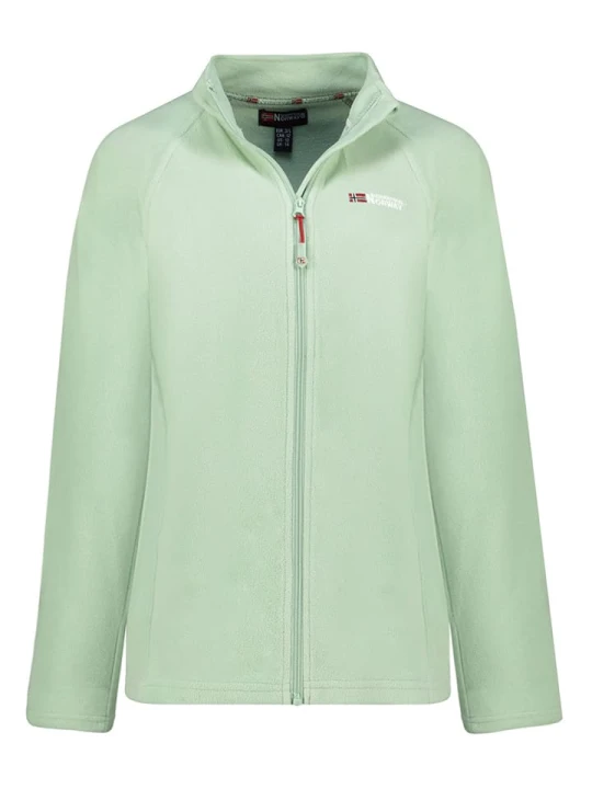 Zdjęcie produktu Geographical Norway Kurtka polarowa "Tug" w kolorze zielonym rozmiar: 164