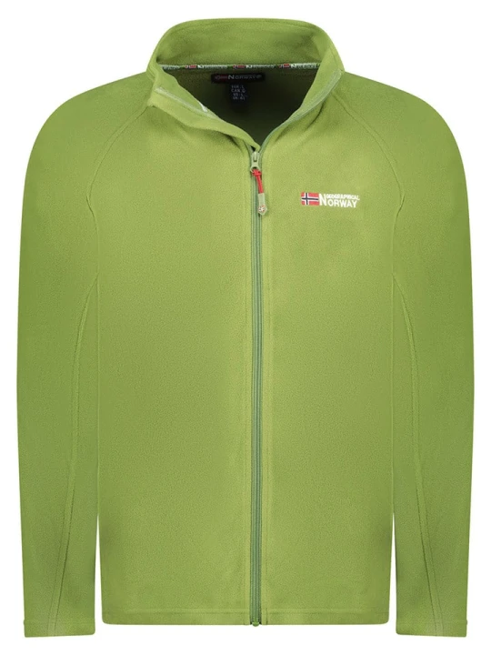 Zdjęcie produktu Geographical Norway Kurtka polarowa "Tug" w kolorze zielonym rozmiar: S