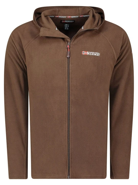 Zdjęcie produktu Geographical Norway Kurtka polarowa "Tugood" w kolorze brązowym rozmiar: M