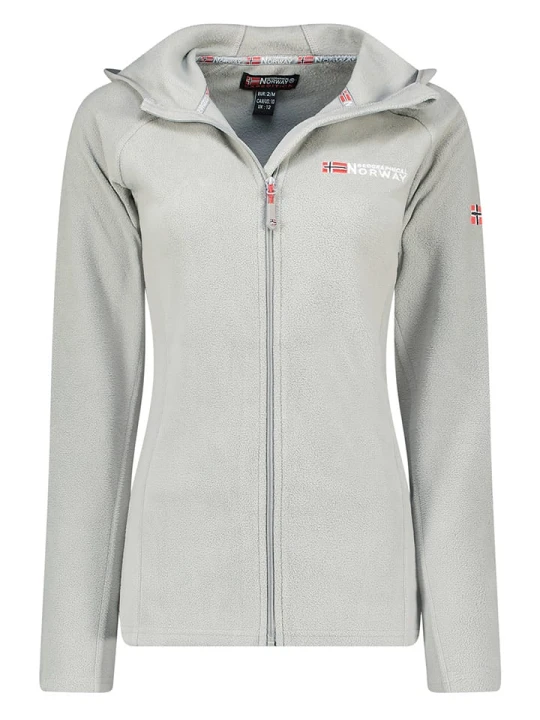 Zdjęcie produktu Geographical Norway Kurtka polarowa "Tugood" w kolorze jasnoszarym rozmiar: S