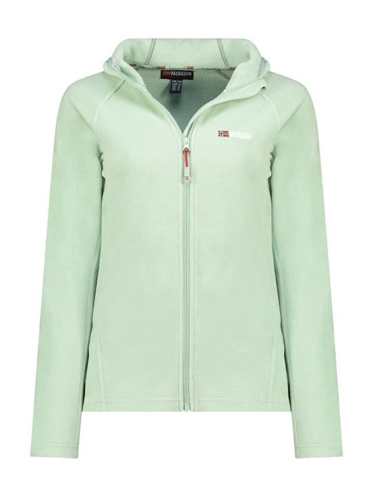 Zdjęcie produktu Geographical Norway Kurtka polarowa "Tugood" w kolorze jasnozielonym rozmiar: S