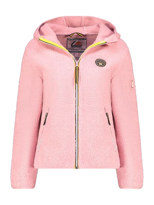 Zdjęcie produktu Geographical Norway Kurtka polarowa "Ucherpim" w kolorze jasnoróżowym rozmiar: L