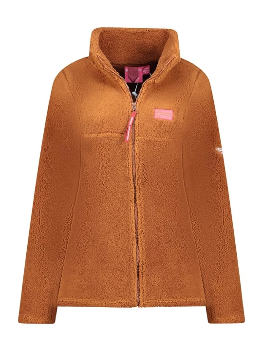 Zdjęcie produktu Geographical Norway Kurtka polarowa "Udolce" w kolorze jasnobrązowym rozmiar: L