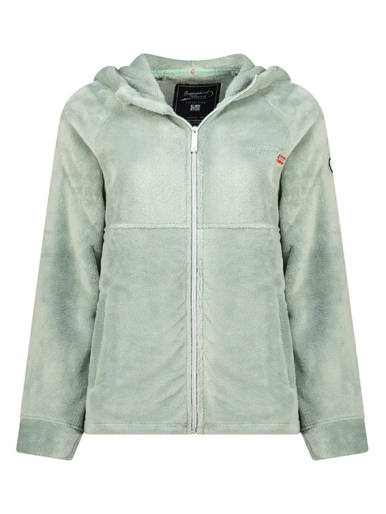 Zdjęcie produktu Geographical Norway Kurtka polarowa "Ulotta" w kolorze jasnozielonym rozmiar: L