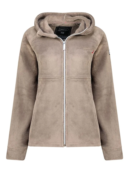 Zdjęcie produktu Geographical Norway Kurtka polarowa "Ulotta" w kolorze szarobrązowym rozmiar: M