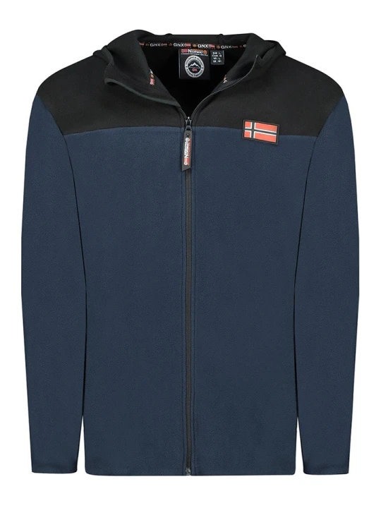 Zdjęcie produktu Geographical Norway Kurtka polarowa "Uniclerc" w kolorze granatowym rozmiar: 3XL
