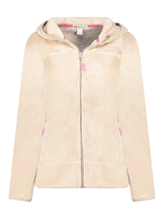 Zdjęcie produktu Geographical Norway Kurtka polarowa "Upaline" w kolorze beżowym rozmiar: XXL
