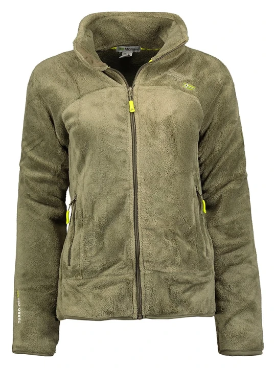 Zdjęcie produktu Geographical Norway Kurtka polarowa "Upaline" w kolorze oliwkowym rozmiar: XXL