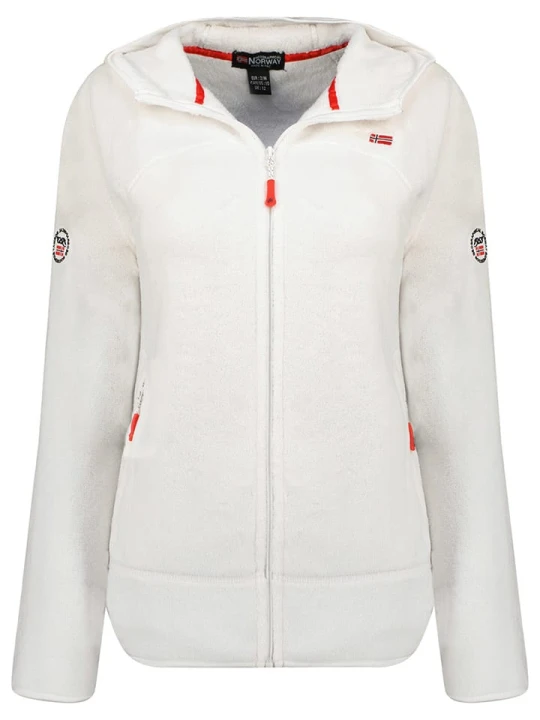 Zdjęcie produktu Geographical Norway Kurtka polarowa "Upalood" w kolorze białym rozmiar: XL