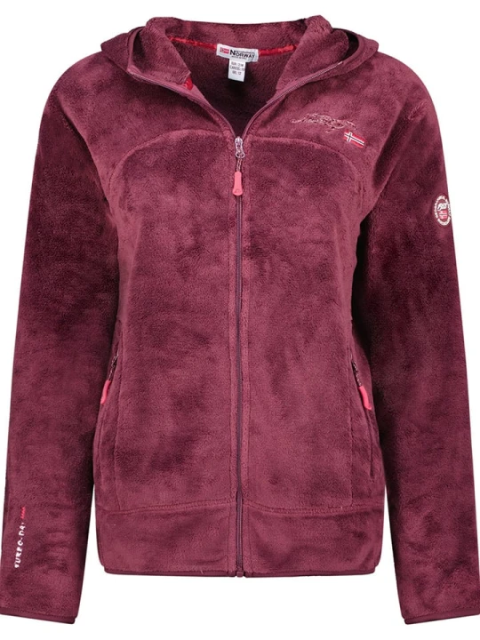 Zdjęcie produktu Geographical Norway Kurtka polarowa "Upalood" w kolorze bordowym rozmiar: L