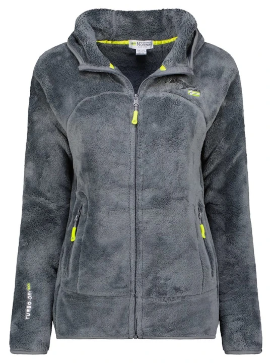 Zdjęcie produktu Geographical Norway Kurtka polarowa "Upalood" w kolorze ciemnoszarym rozmiar: S