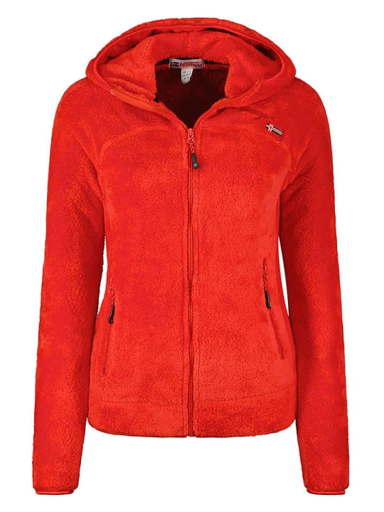 Zdjęcie produktu Geographical Norway Kurtka polarowa "Upalood" w kolorze czerwonym rozmiar: L