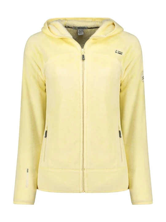 Zdjęcie produktu Geographical Norway Kurtka polarowa "Upalood" w kolorze jasnożółtym rozmiar: L