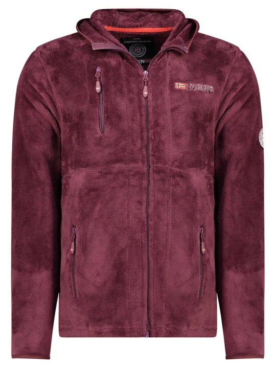 Zdjęcie produktu Geographical Norway Kurtka polarowa "Upload" w kolorze bordowym rozmiar: S