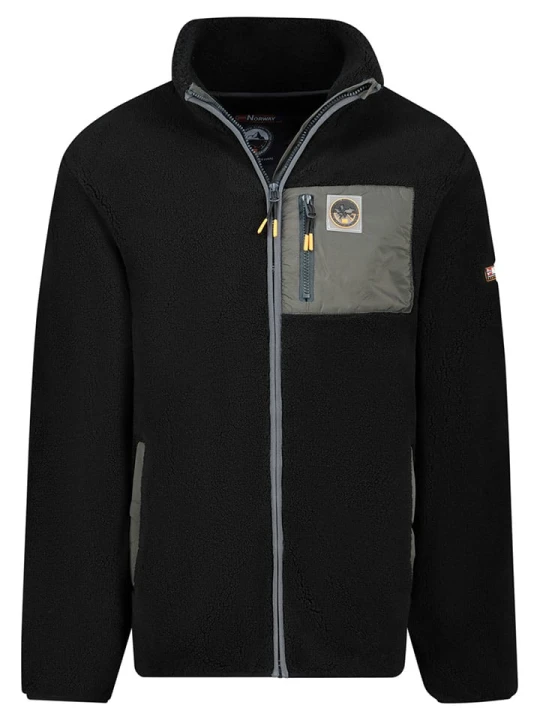 Zdjęcie produktu Geographical Norway Kurtka polarowa "Urock" w kolorze czarnym rozmiar: M