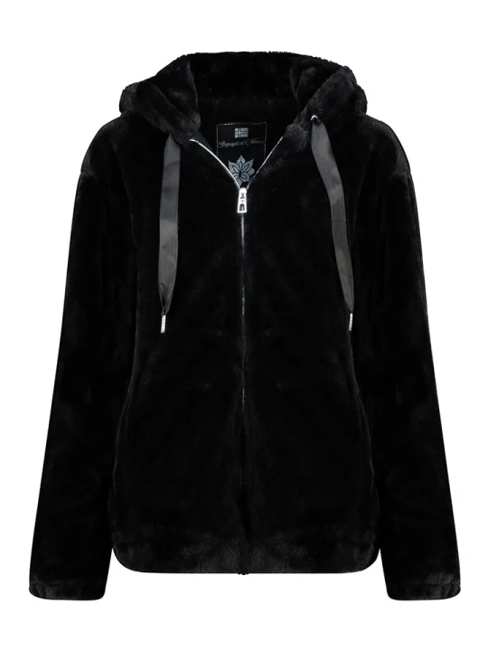 Zdjęcie produktu Geographical Norway Kurtka polarowa "Urose" w kolorze czarnym rozmiar: L