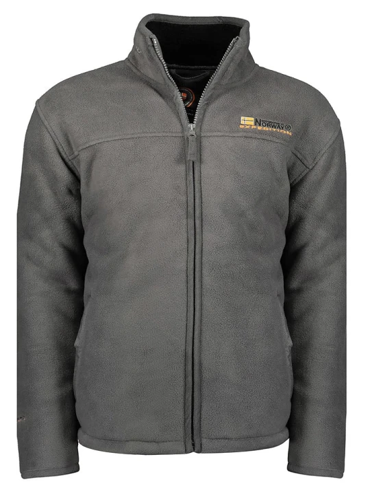 Zdjęcie produktu Geographical Norway Kurtka polarowa "Usine" w kolorze antracytowym rozmiar: 3XL