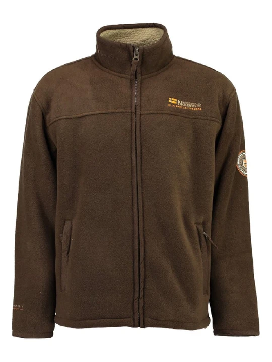 Zdjęcie produktu Geographical Norway Kurtka polarowa "Usine" w kolorze brązowym rozmiar: M
