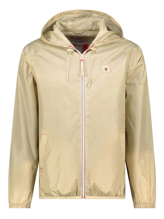 Zdjęcie produktu Geographical Norway Kurtka przeciwdeszczowa "Boatom" w kolorze beżowym rozmiar: L