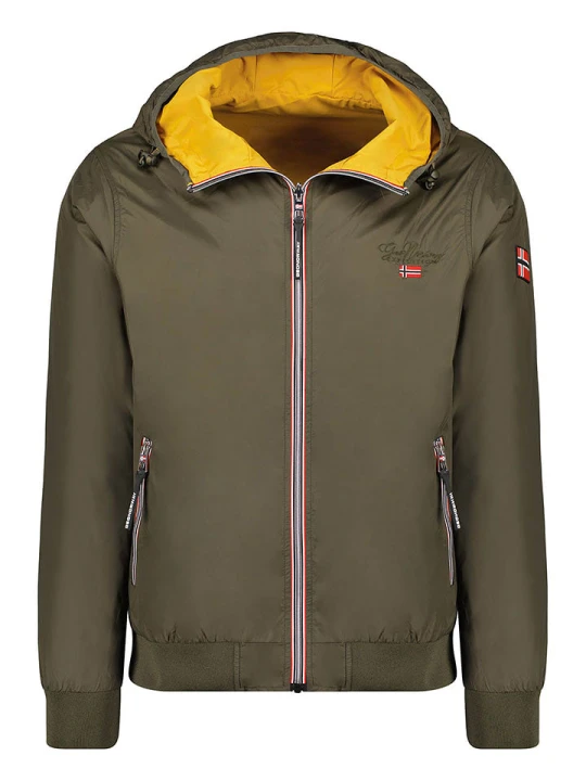 Zdjęcie produktu Geographical Norway Kurtka przejściowa "Arrivial" w kolorze oliwkowo-żółtym rozmiar: 140