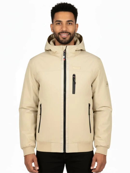 Zdjęcie produktu Geographical Norway Kurtka przejściowa "Bagamon" w kolorze beżowym rozmiar: S
