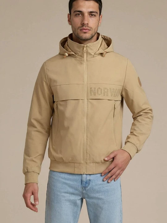 Zdjęcie produktu Geographical Norway Kurtka przejściowa "Batego" w kolorze beżowym rozmiar: S