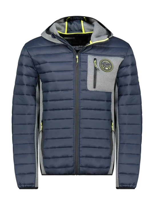 Zdjęcie produktu Geographical Norway Kurtka przejściowa "Boaz" w kolorze szaro-granatowym rozmiar: M