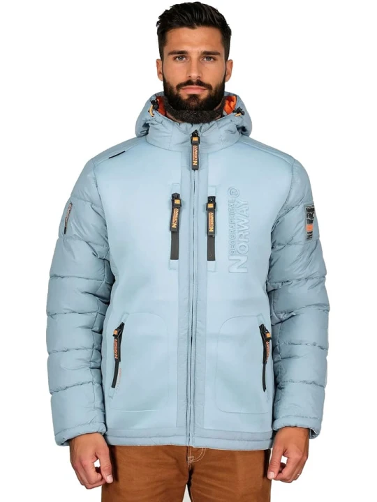 Zdjęcie produktu Geographical Norway Kurtka puchowa "Beachwood" w kolorze błękitnym rozmiar: S
