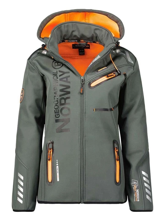 Zdjęcie produktu Geographical Norway Kurtka softshellowa "Assor" w kolorze szarym rozmiar: S
