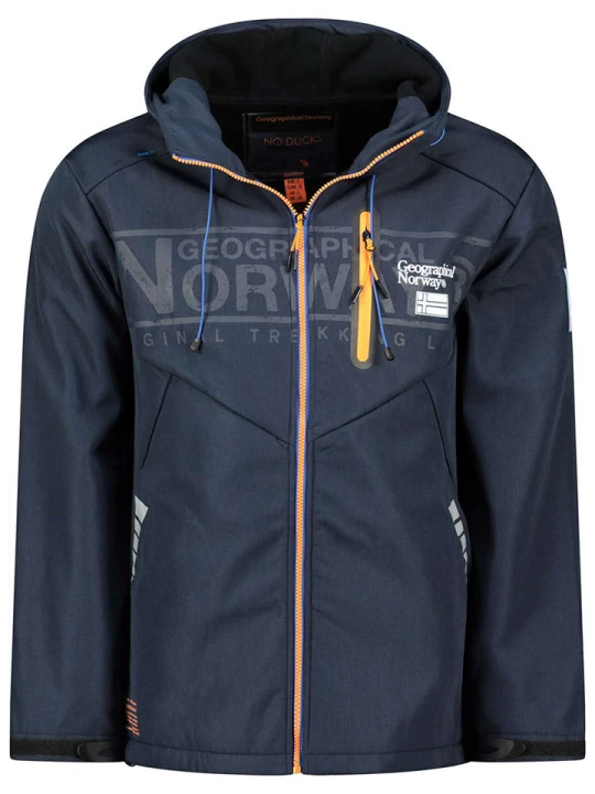 Zdjęcie produktu Geographical Norway Kurtka softshellowa "Raoul" w kolorze granatowym rozmiar: S