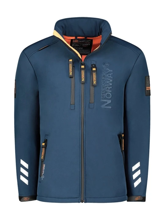 Zdjęcie produktu Geographical Norway Kurtka softshellowa "Richywood" w kolorze granatowym rozmiar: M