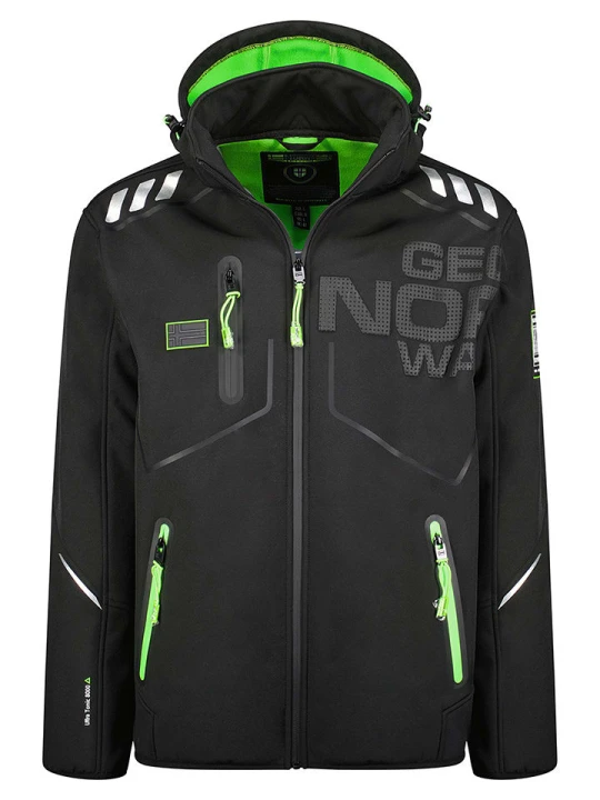 Zdjęcie produktu Geographical Norway Kurtka softshellowa "Robin" w kolorze czarnym rozmiar: S