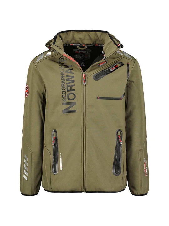 Zdjęcie produktu Geographical Norway Kurtka softshellowa "Royaute" w kolorze khaki rozmiar: 140