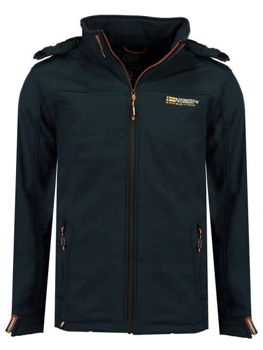 Zdjęcie produktu Geographical Norway Kurtka softshellowa "Takeni" w kolorze granatowym rozmiar: 128