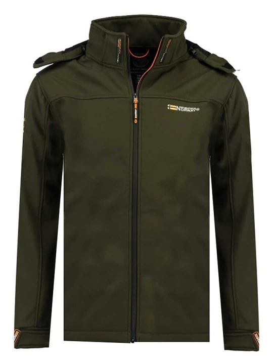 Zdjęcie produktu Geographical Norway Kurtka softshellowa "Takeni" w kolorze khaki rozmiar: 140