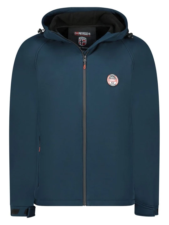 Zdjęcie produktu Geographical Norway Kurtka softshellowa "Tamigobadge" w kolorze granatowym rozmiar: 3XL