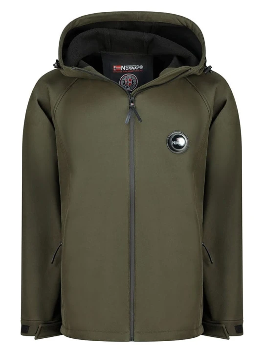 Zdjęcie produktu Geographical Norway Kurtka softshellowa "Tamigoglass" w kolorze khaki rozmiar: S