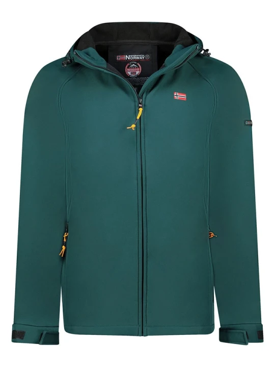 Zdjęcie produktu Geographical Norway Kurtka softshellowa "Tamigoglor" w kolorze ciemnozielonym rozmiar: XXL