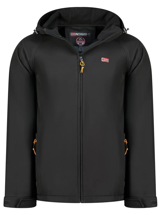 Zdjęcie produktu Geographical Norway Kurtka softshellowa "Tamigolor" w kolorze czarnym rozmiar: 176