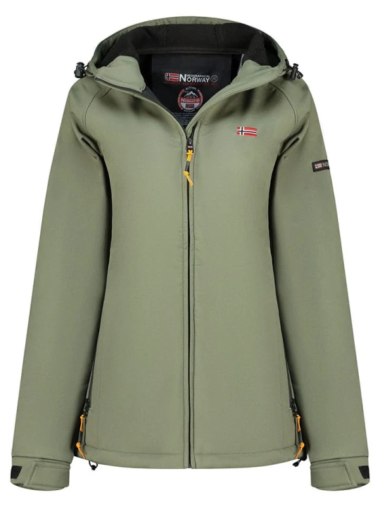Zdjęcie produktu Geographical Norway Kurtka softshellowa "Tamilalor" w kolorze oliwkowym rozmiar: XXL