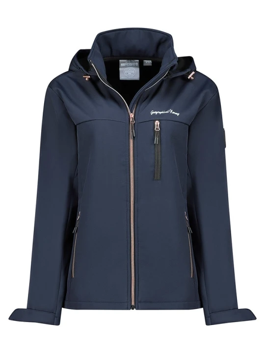 Zdjęcie produktu Geographical Norway Kurtka softshellowa "Tounia" w kolorze granatowym rozmiar: M