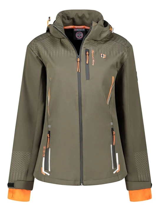 Zdjęcie produktu Geographical Norway Kurtka softshellowa "Trelina" w kolorze khaki rozmiar: S