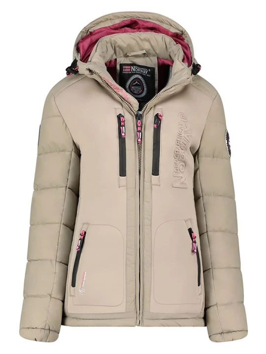 Zdjęcie produktu Geographical Norway Kurtka zimowa "Beachwood" w kolorze beżowym rozmiar: M
