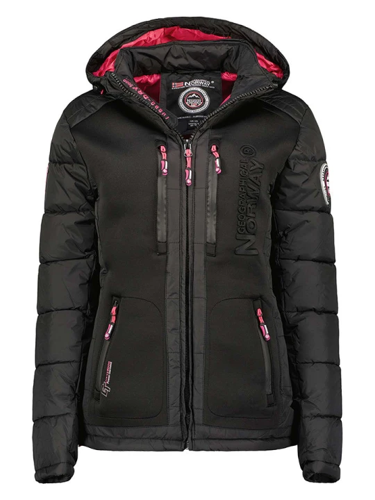 Zdjęcie produktu Geographical Norway Kurtka zimowa "Beachwood" w kolorze czarnym rozmiar: L