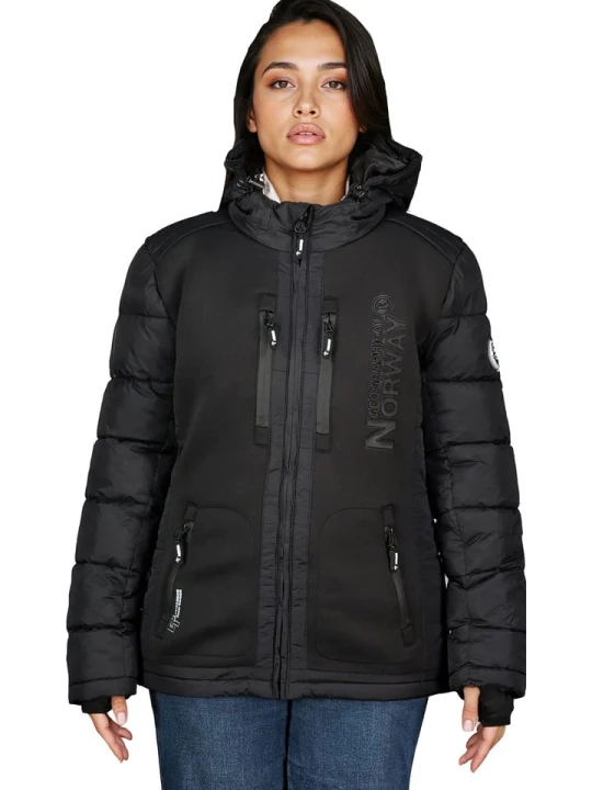 Zdjęcie produktu Geographical Norway Kurtka zimowa "Beachwood" w kolorze czarnym rozmiar: S