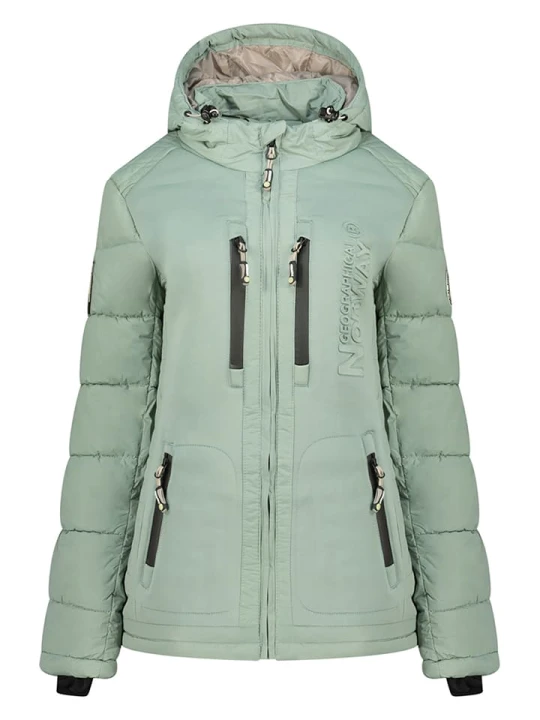Zdjęcie produktu Geographical Norway Kurtka zimowa "Beachwood" w kolorze miętowym rozmiar: L