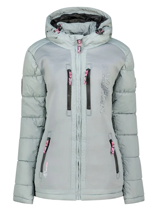 Zdjęcie produktu Geographical Norway Kurtka zimowa "Beachwood" w kolorze szarym rozmiar: M