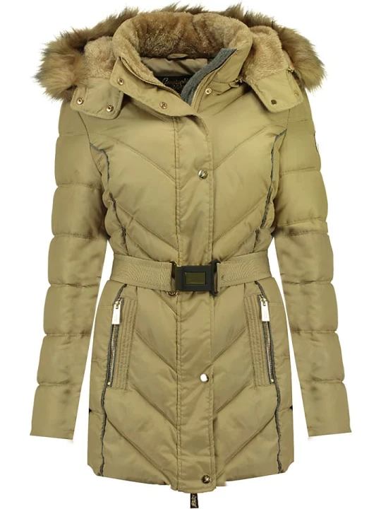 Zdjęcie produktu Geographical Norway Kurtka zimowa "Becky" w kolorze beżowym rozmiar: L