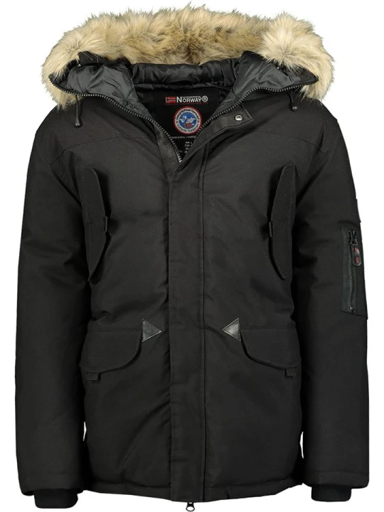 Zdjęcie produktu Geographical Norway Kurtka zimowa "Bernar" w kolorze czarnym rozmiar: S