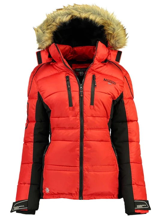 Zdjęcie produktu Geographical Norway Kurtka zimowa "Bersil" w kolorze czerwonym rozmiar: S